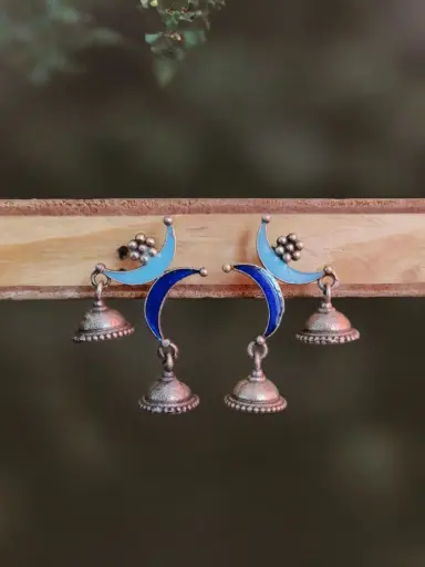 [0212EMJHBLUMBLU140] Bhavana Earrings